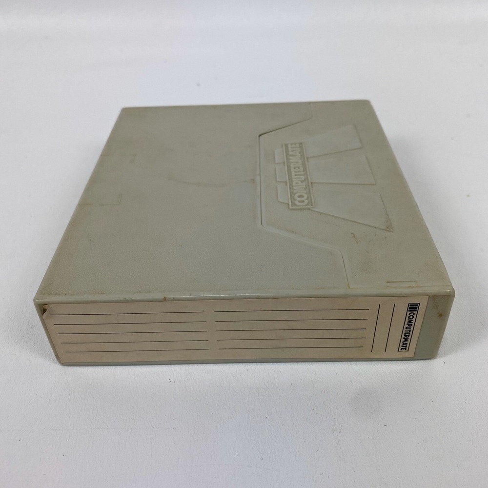 Computermate CM-100 Disc Storage box Vintage Holds 14‎ discs with sleeves